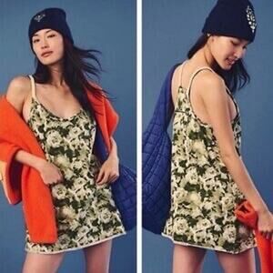 Free People Movement Hot Shot Tenniscore Floral Beach Athleisure Romper Dress XS
